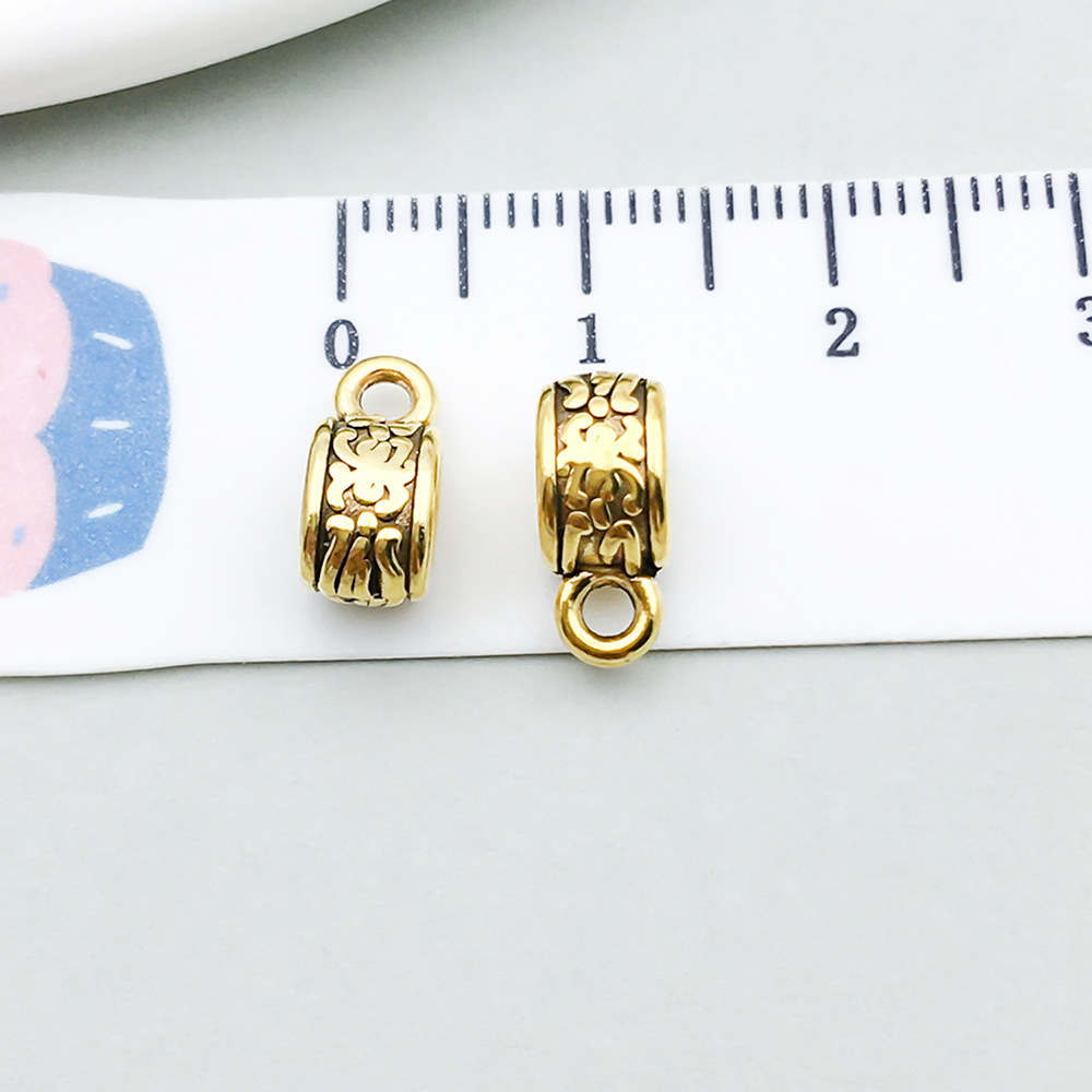 10:1 antique gold tee hanging head 5*10mm-0.7g-14340