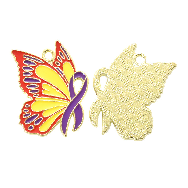 4:yellow wings purple ribbon