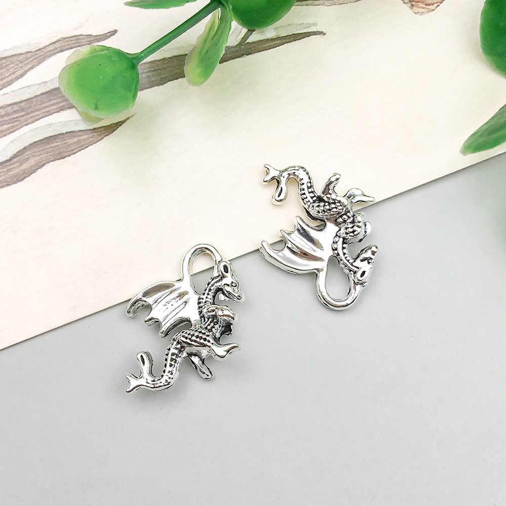 10:1 antique silver flying dragon 18*14mm-1.5g-b174