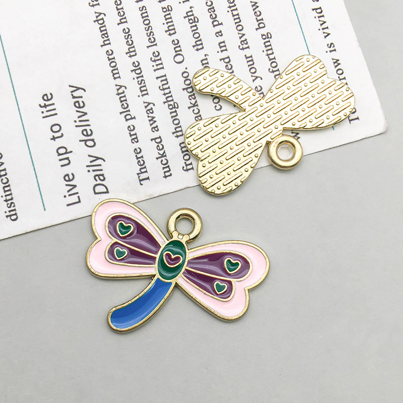 8:1 oil dripping kc gold purple Dragonfly 25*19mm-1.4g-16882