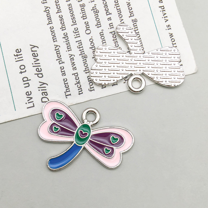 9:1 oil dripping white k purple Dragonfly 25*19mm-1.4g-16883