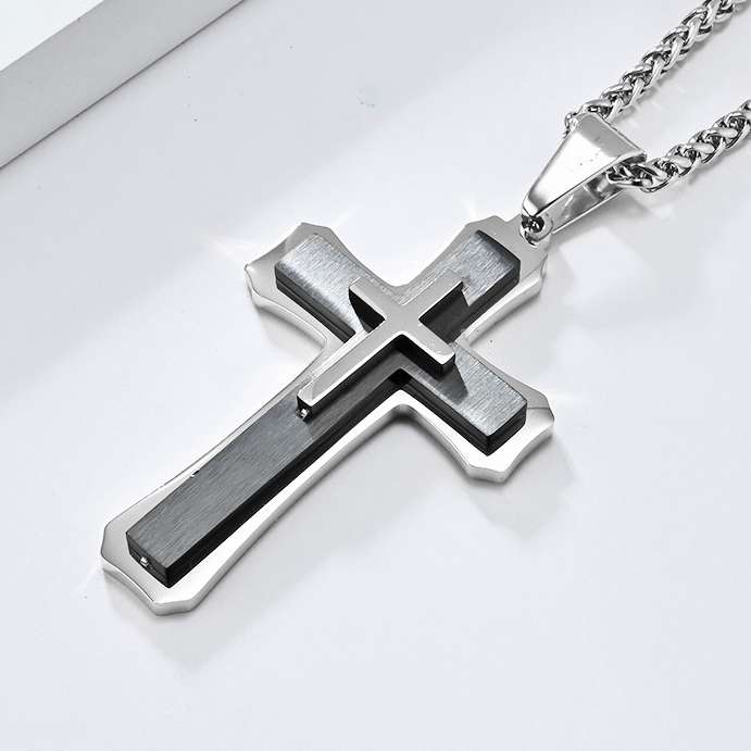 2:Black between steel (single pendant)