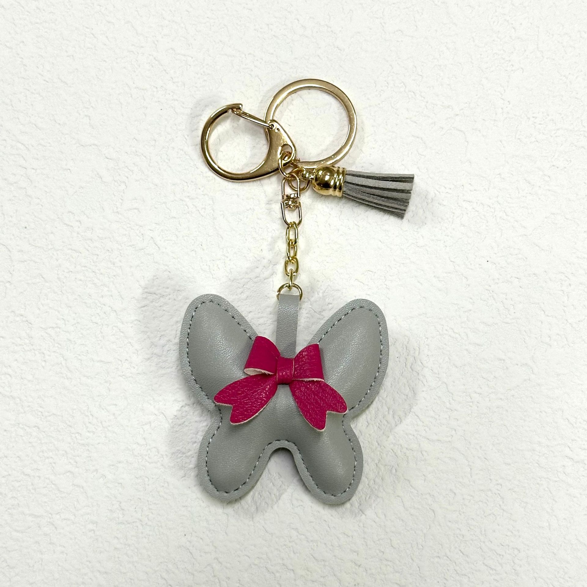 17:Grey Tassel with Keychain