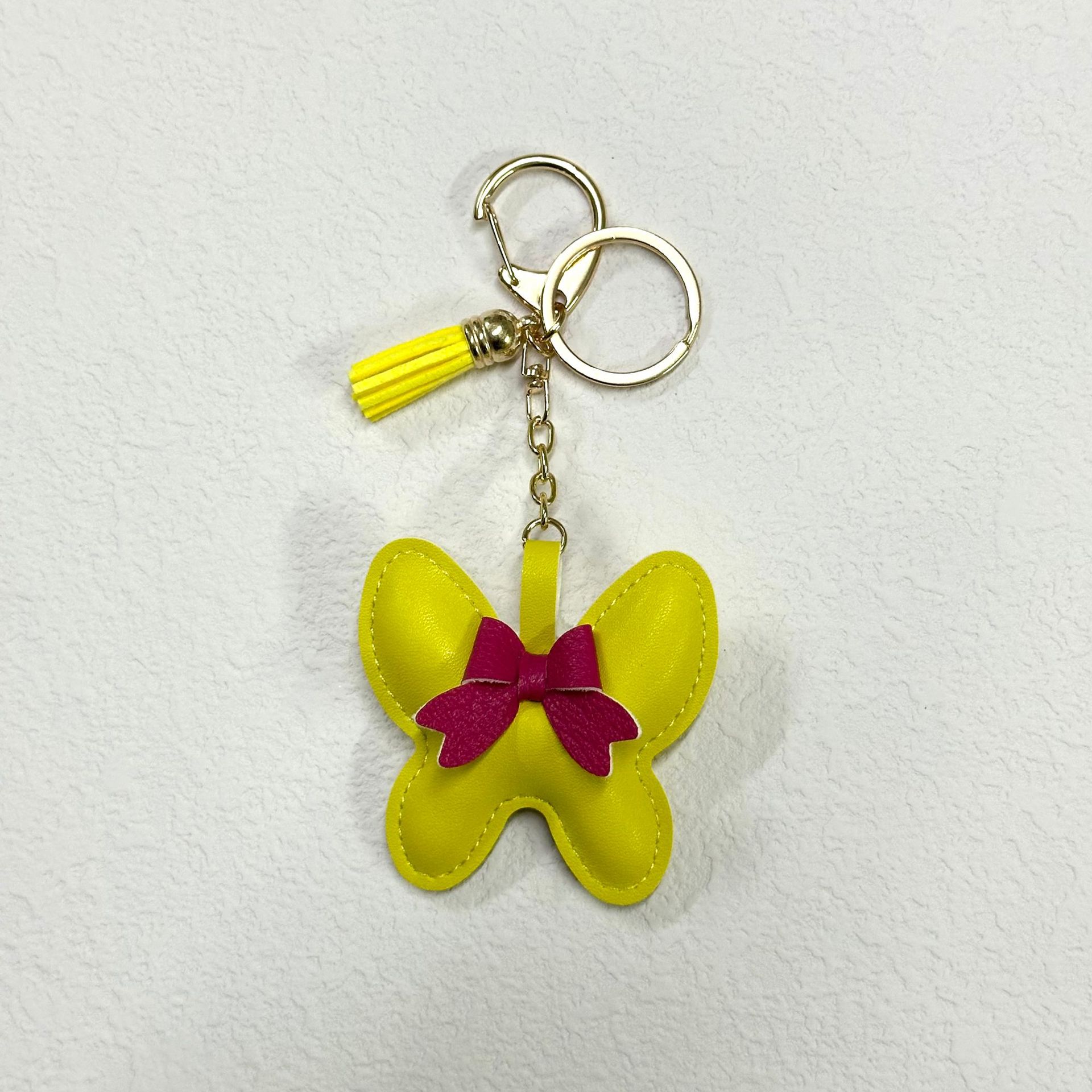 19:Yellow Tassel with Keychain