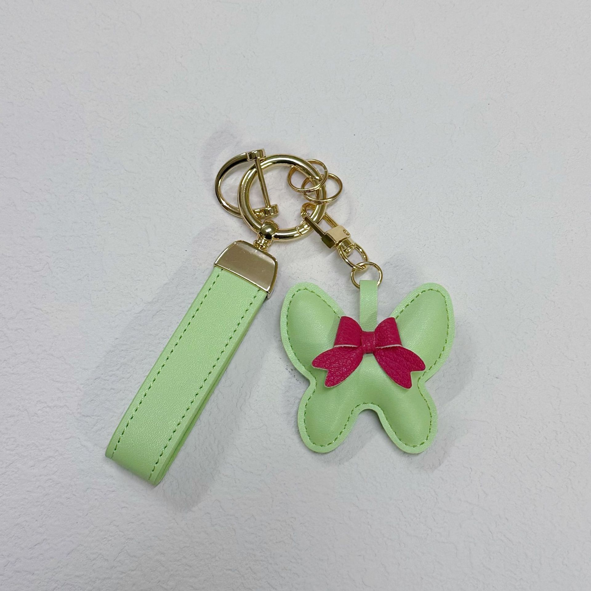 22:Grass green belt leather rope