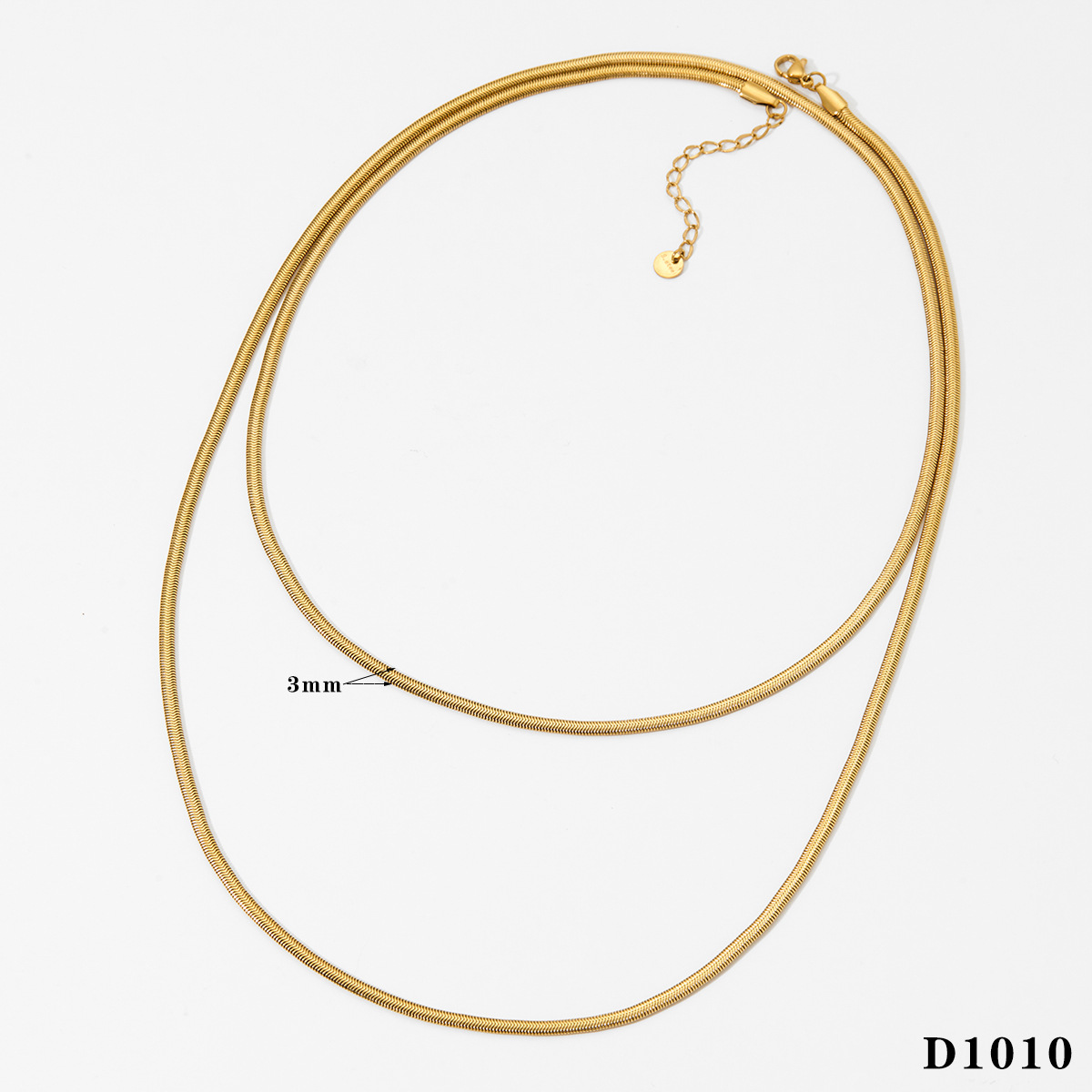 1:Gold necklace d1010