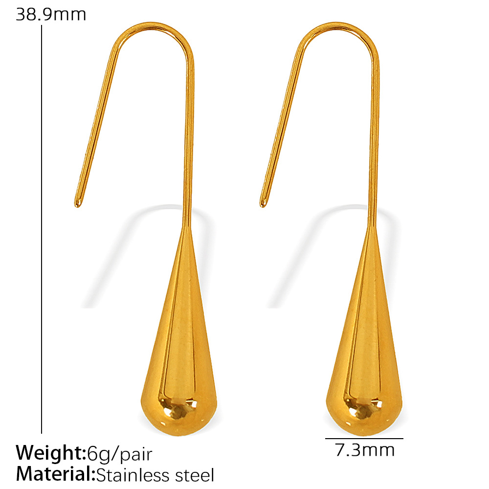 5:EH571 Gold Earrings