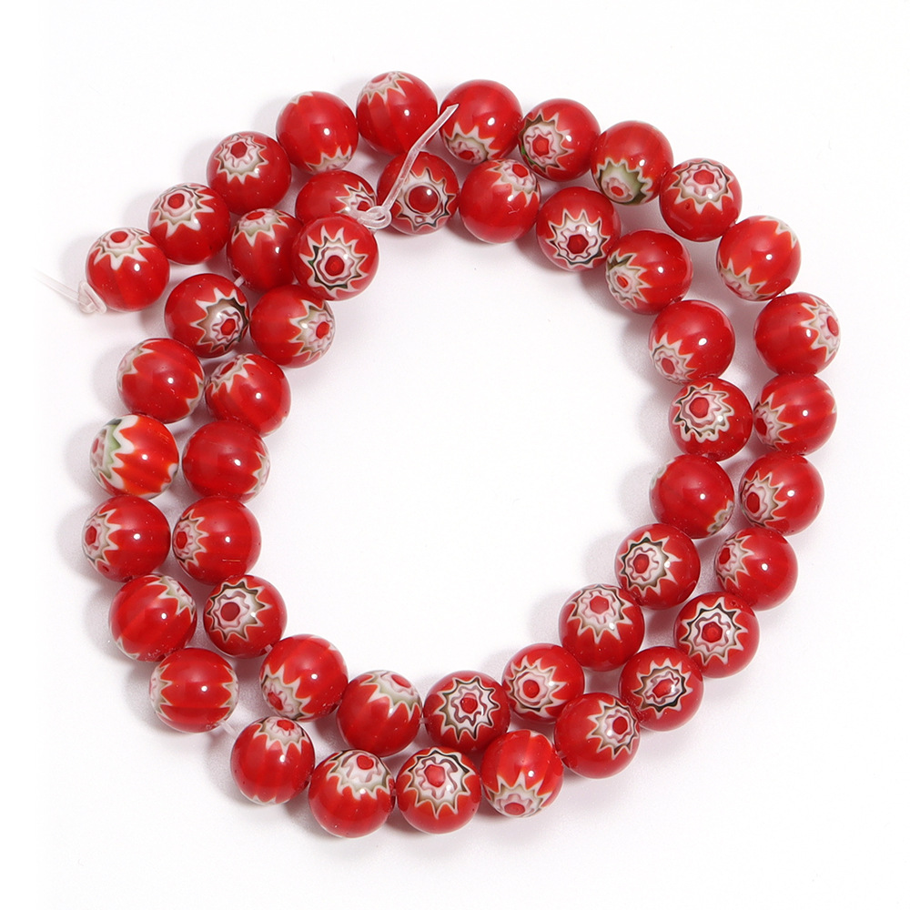 Red red flower 6mm aperture about 1mm (about 60 pi