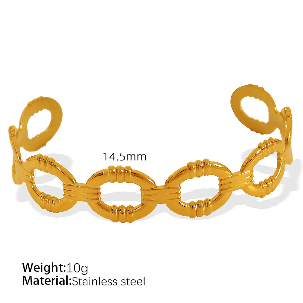 1:SZ80 adjustable gold bracelet