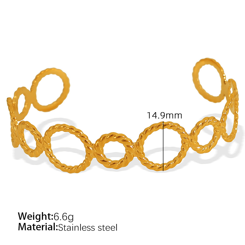 3:SZ81 adjustable gold bracelet