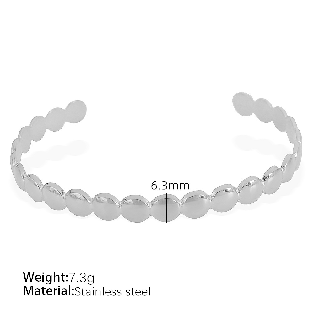 14:SZ86 adjustable silver bracelet
