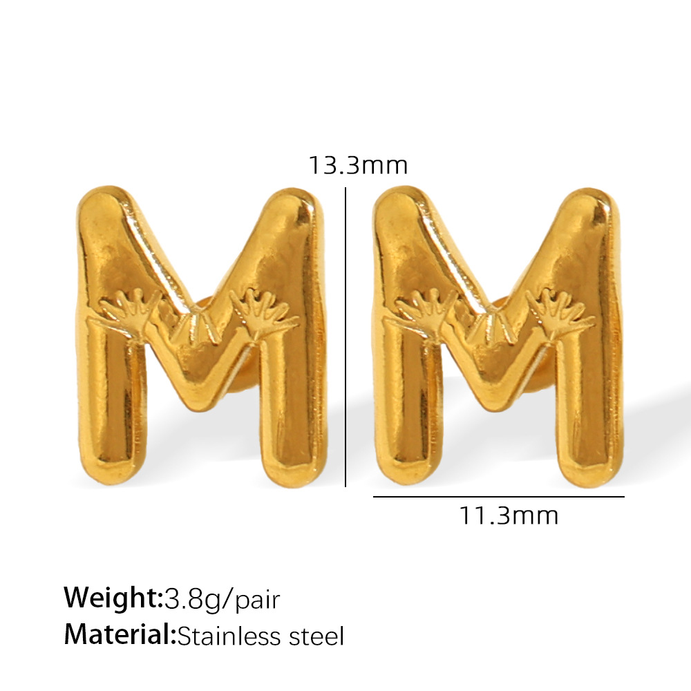 13:Eh860gm gold earrings