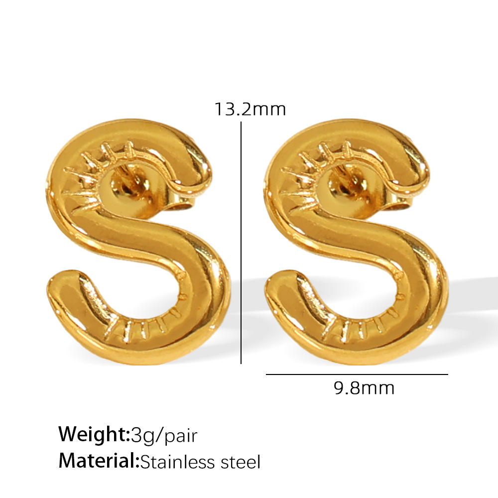 19:Eh860gs gold earrings