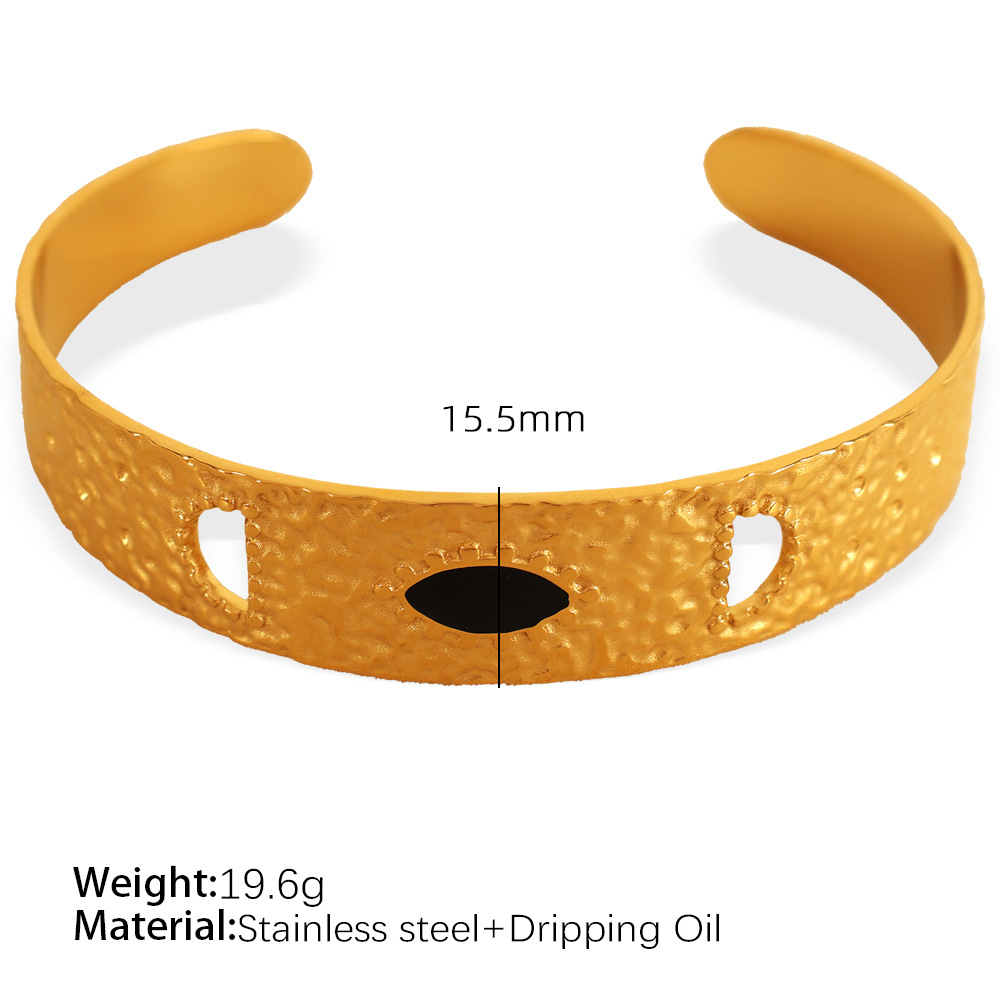 1:Sz147 black oil drop gold bracelet