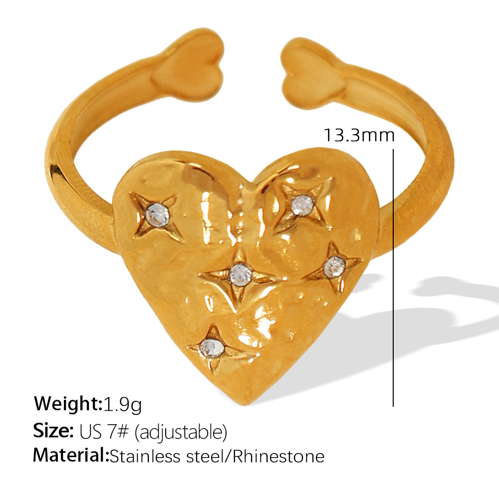 3:JZ35 beautiful circumference 7# adjustable gold ring