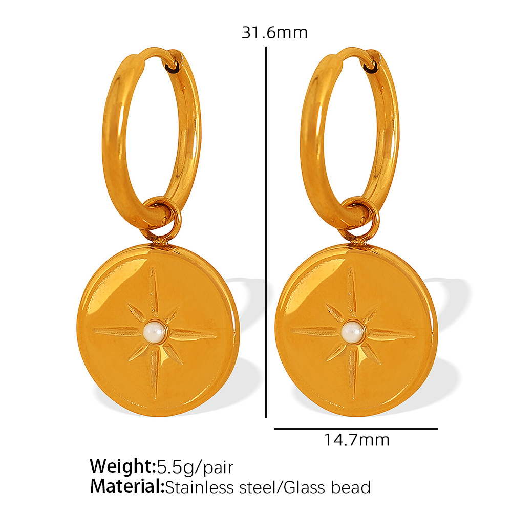 3:EH363 gold earrings