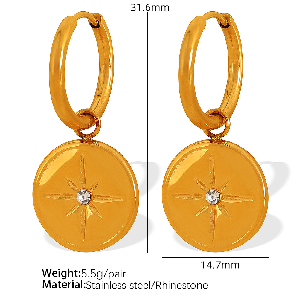 4:EH364 Gold Earrings