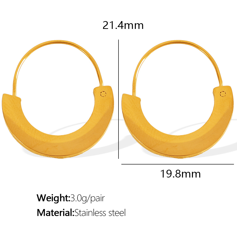 4:EH494 Glow Gold Earrings