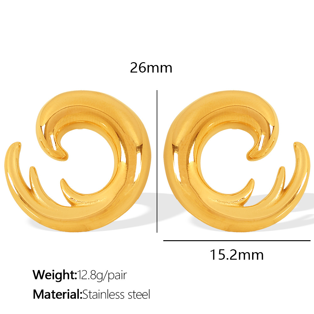 2:EH598 Gold Earrings