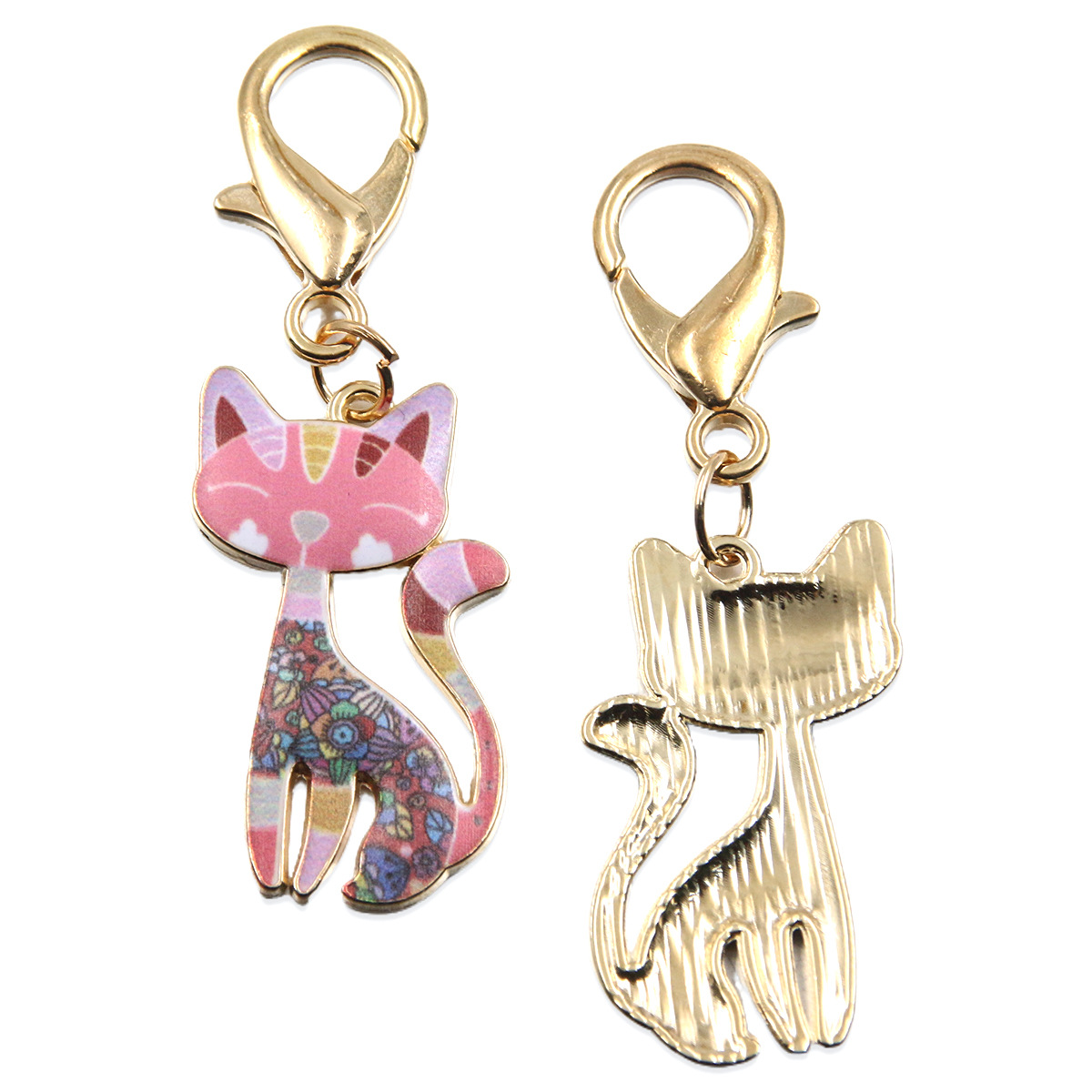 9:Pink (hanging 10*20mm lobster clasp)