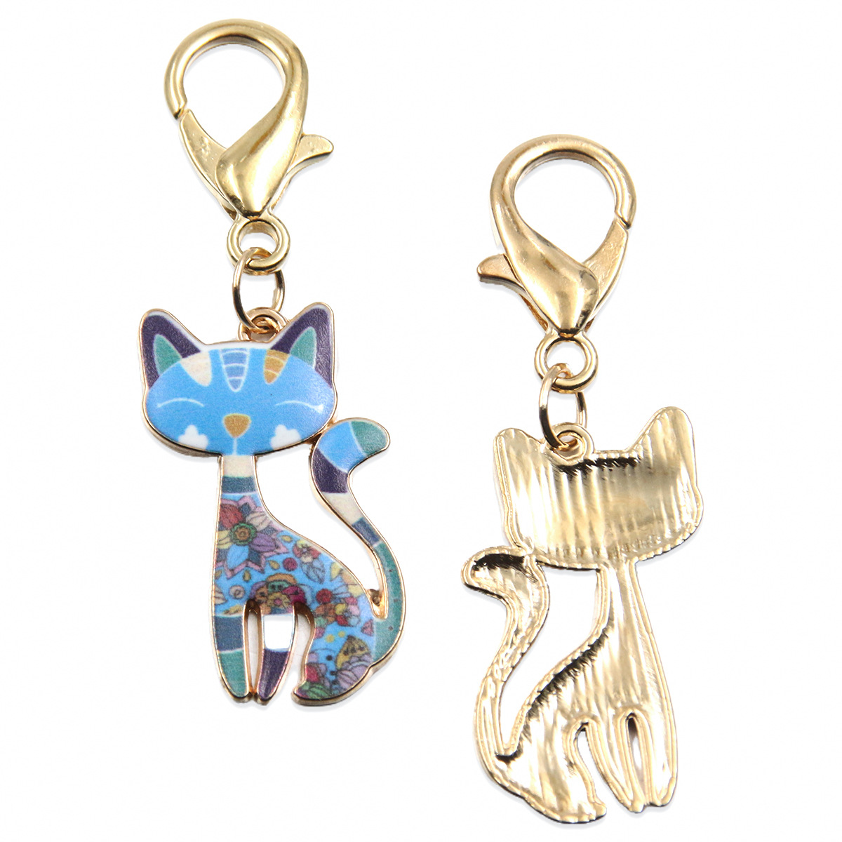 10:Blue (hanging 10*20mm lobster clasp)