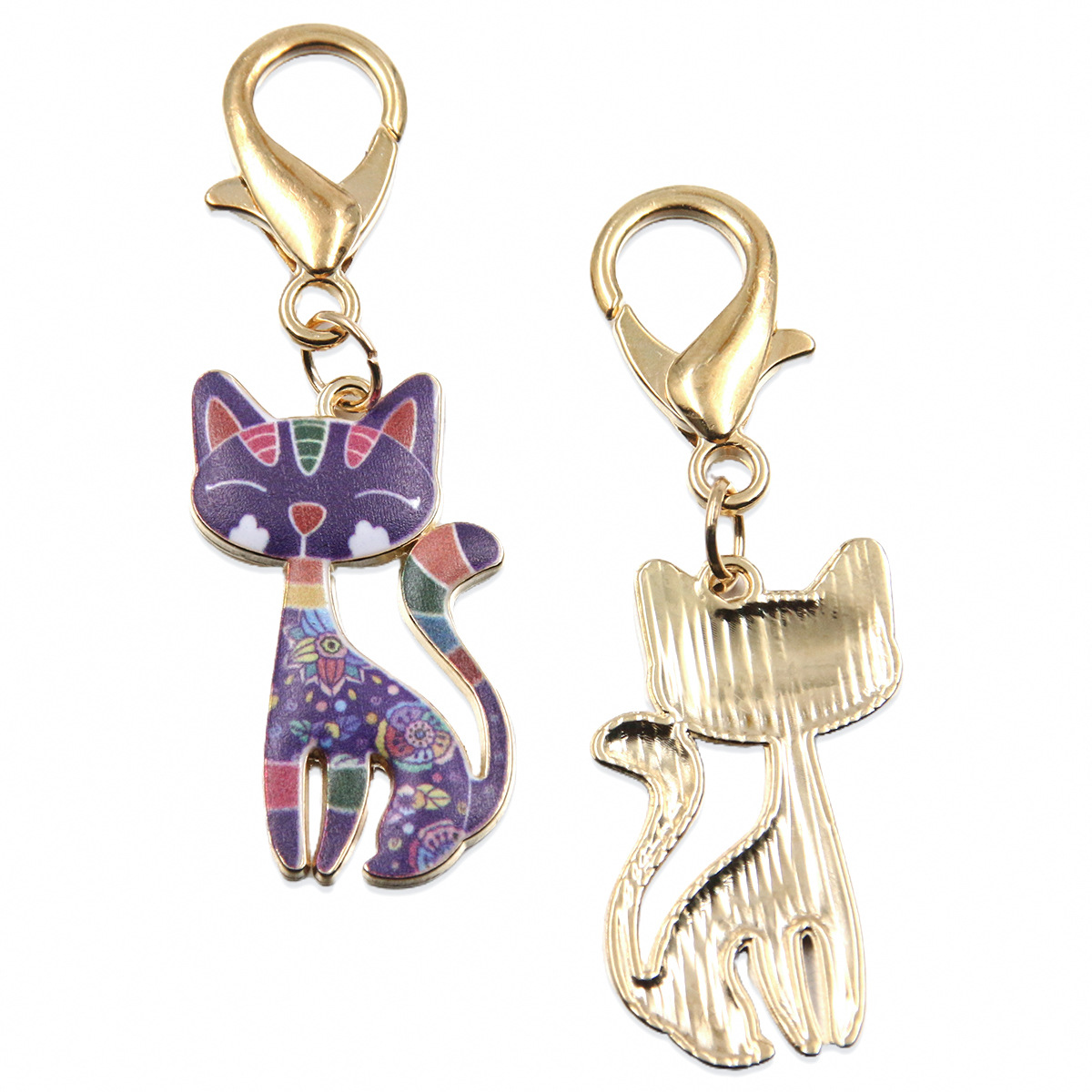 14:Purple (hanging 10*20mm lobster clasp)