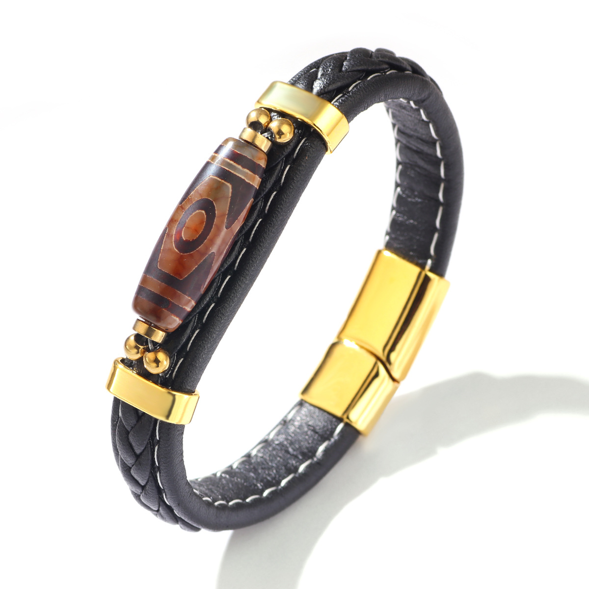 Three-eyed gold coffee 23CM