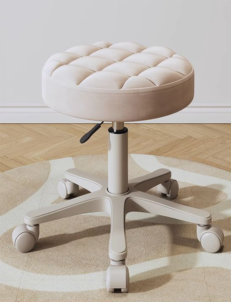 JBY-17 thick cushion [rice white] white wheel