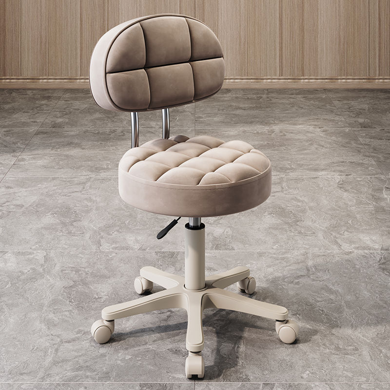 JBY-17 [light brown] [with backrest] white wheel