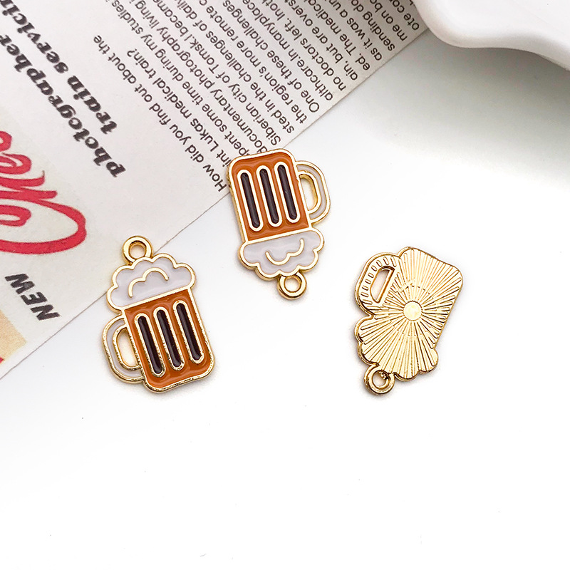 1:1 PCs oil dripping kc gold bottom beer cup 13x19mm-16739