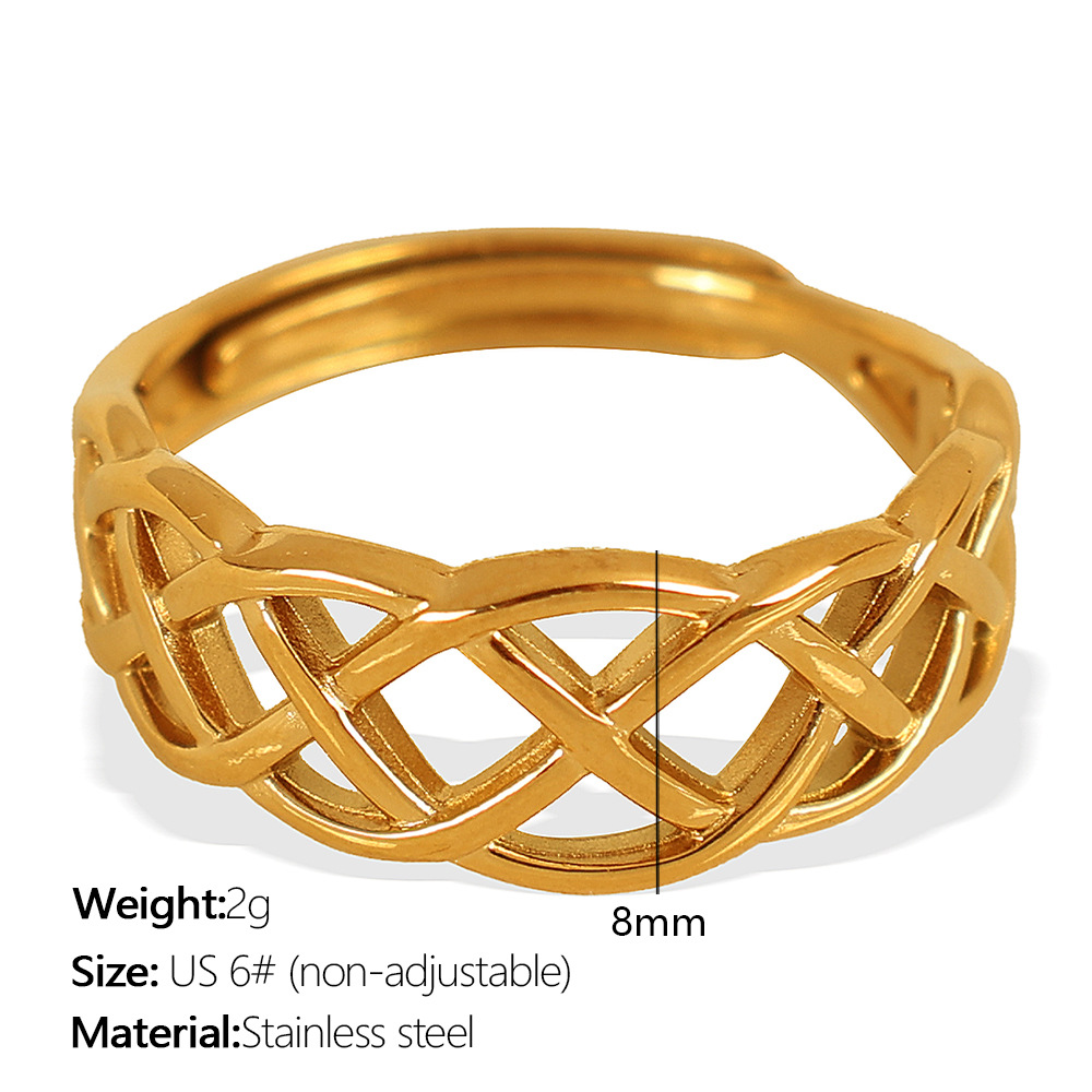 1:Jz11 us circumference 6 # Non-adjustable gold ring
