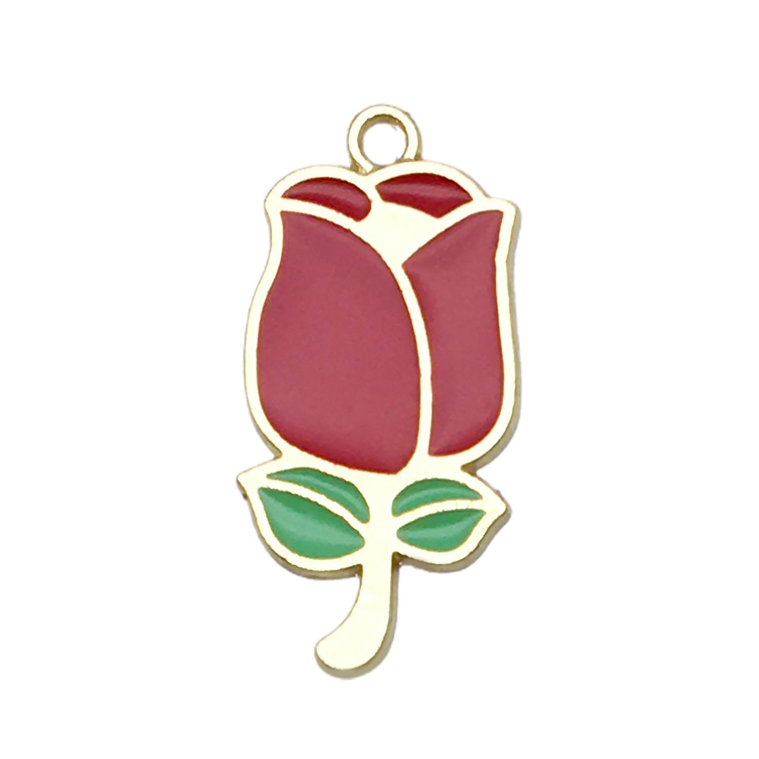 10:1 large red rose flower 31x15mm-2g-19017