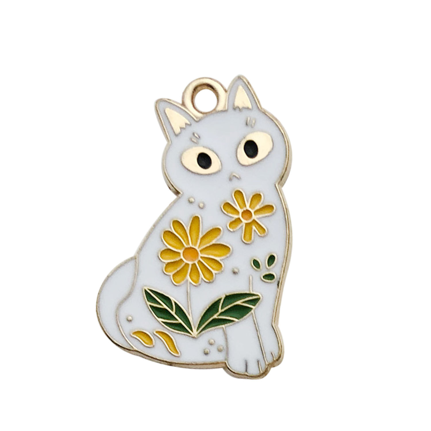 6:1 white flower cat 18x28mm-2.2g-18093