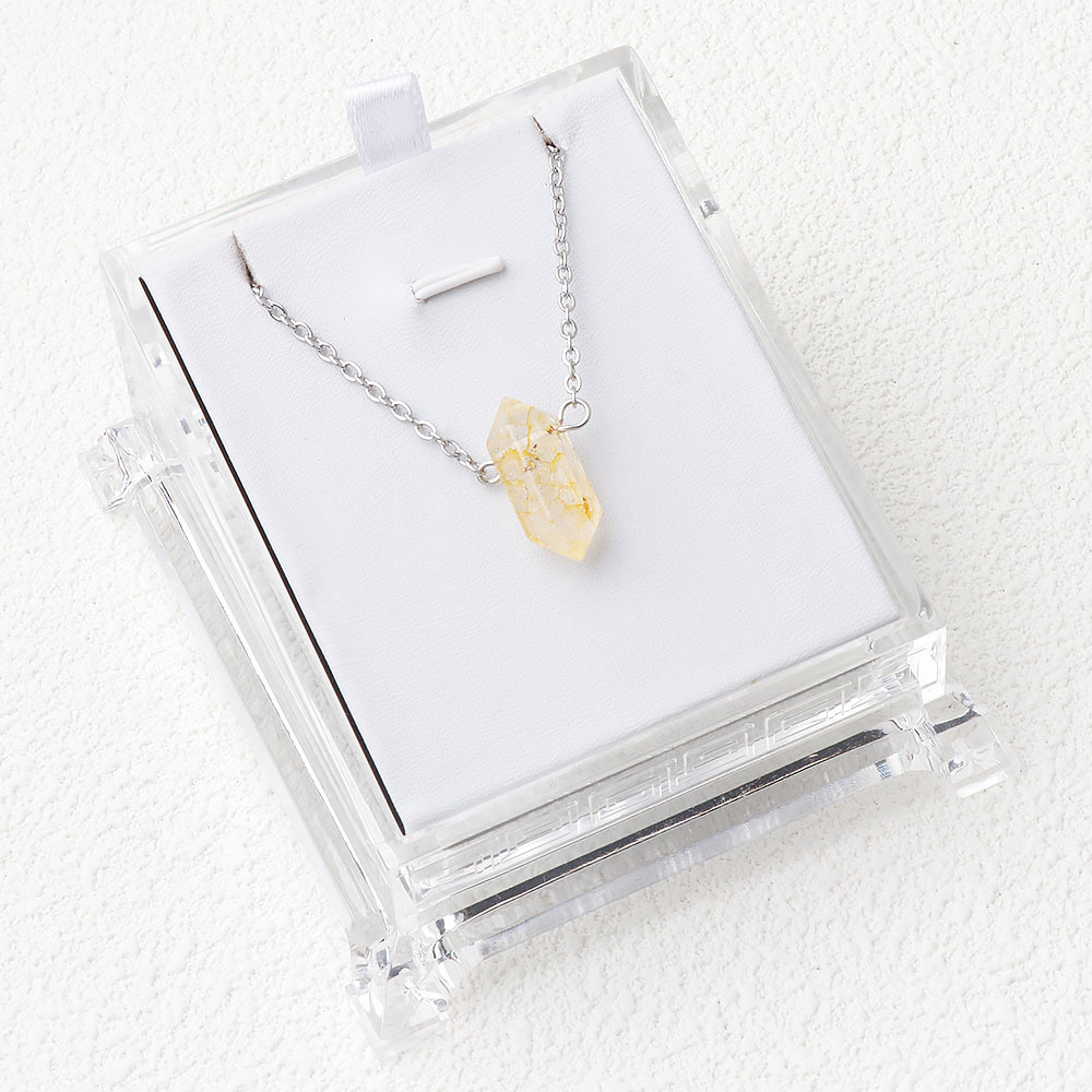Citrine (color included)  With chain