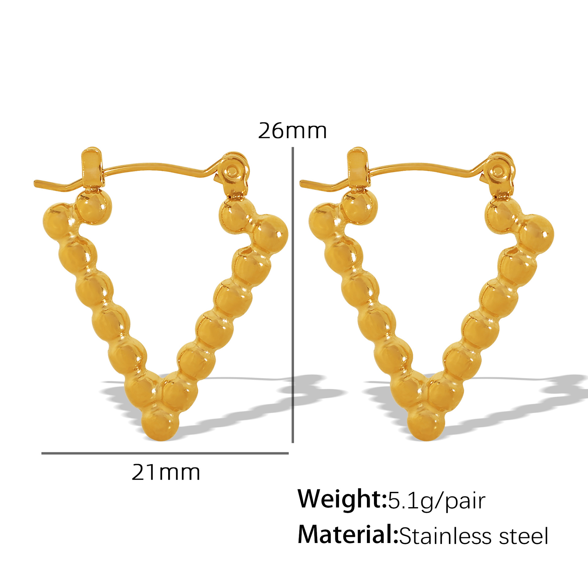 1:EH170 gold earrings