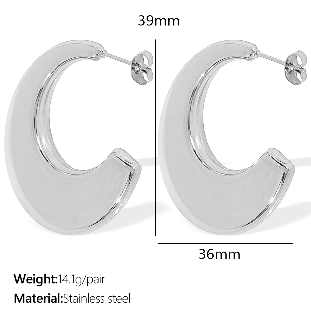 1:EH183 steel earrings