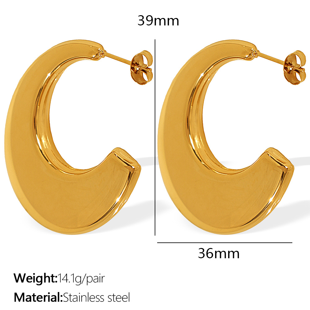 2:EH183 gold earrings