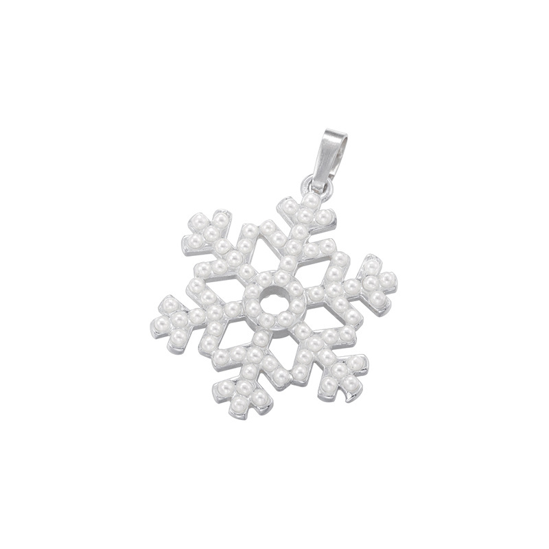 6:Vd1730 white gold pearl christmas snowflake