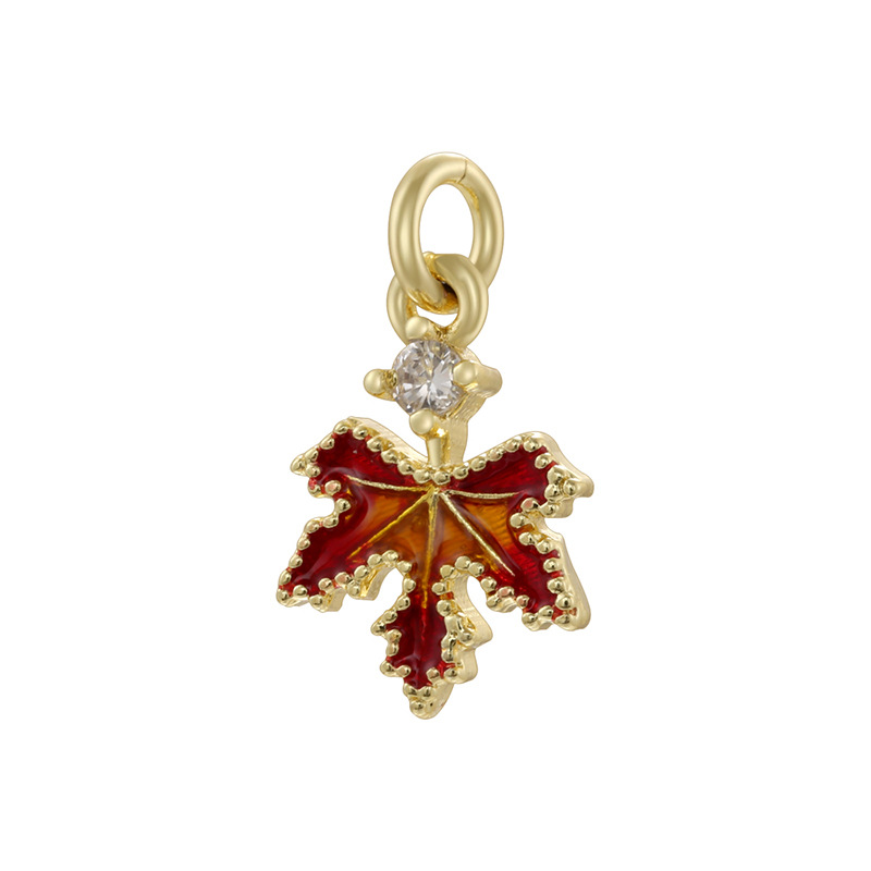 2:Vd1739 golden maple leaf pendant