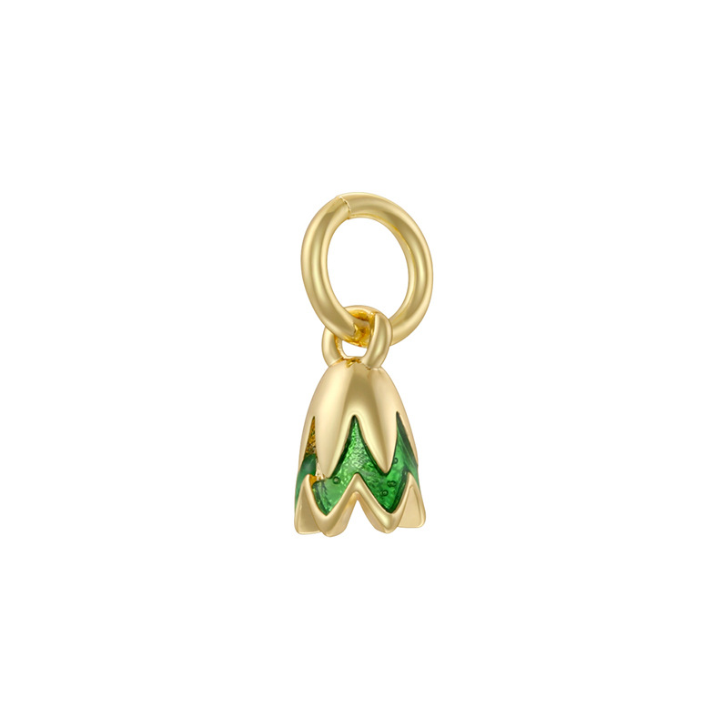 1:Vd1738 golden green bud pendant