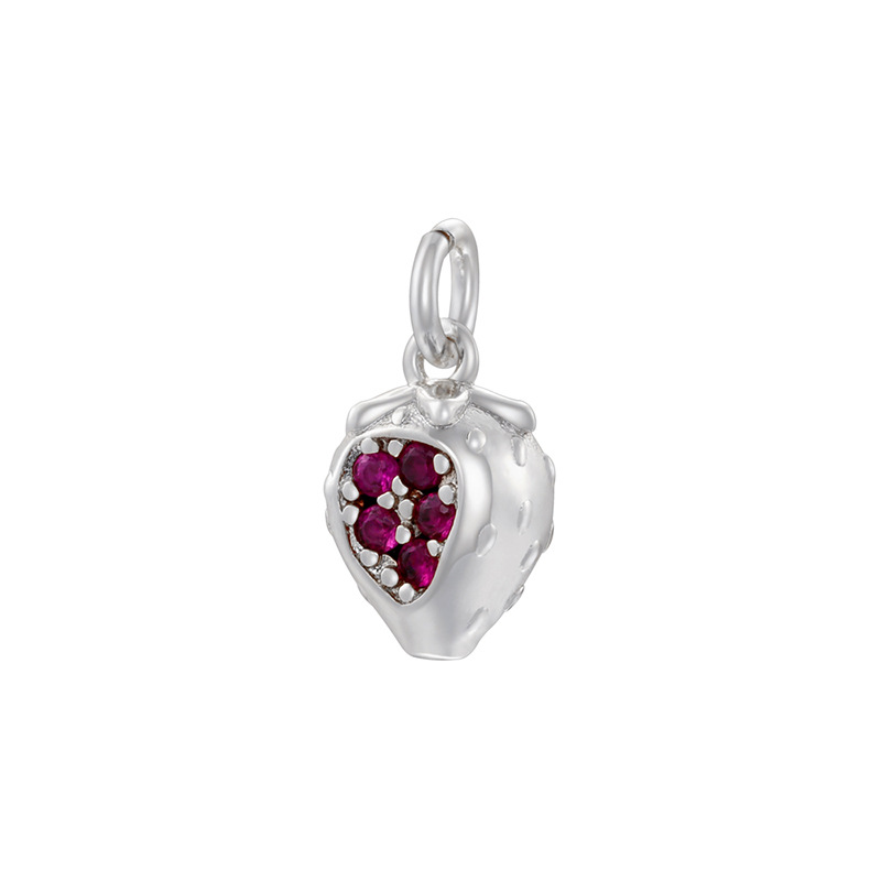 2:Vd1742 white gold rose diamond strawberry