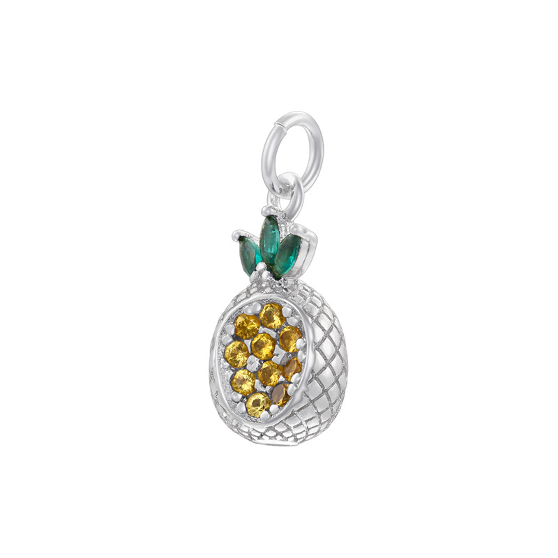 14:Vd1748 white gold diamond pineapple
