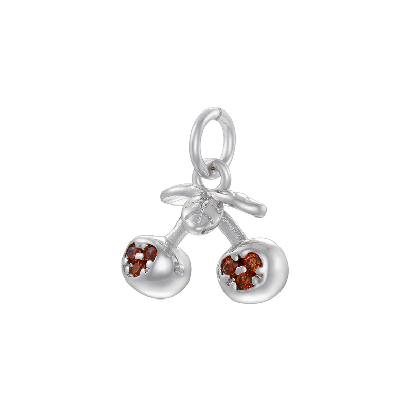 22:Vd1752 white gold red diamond cherry