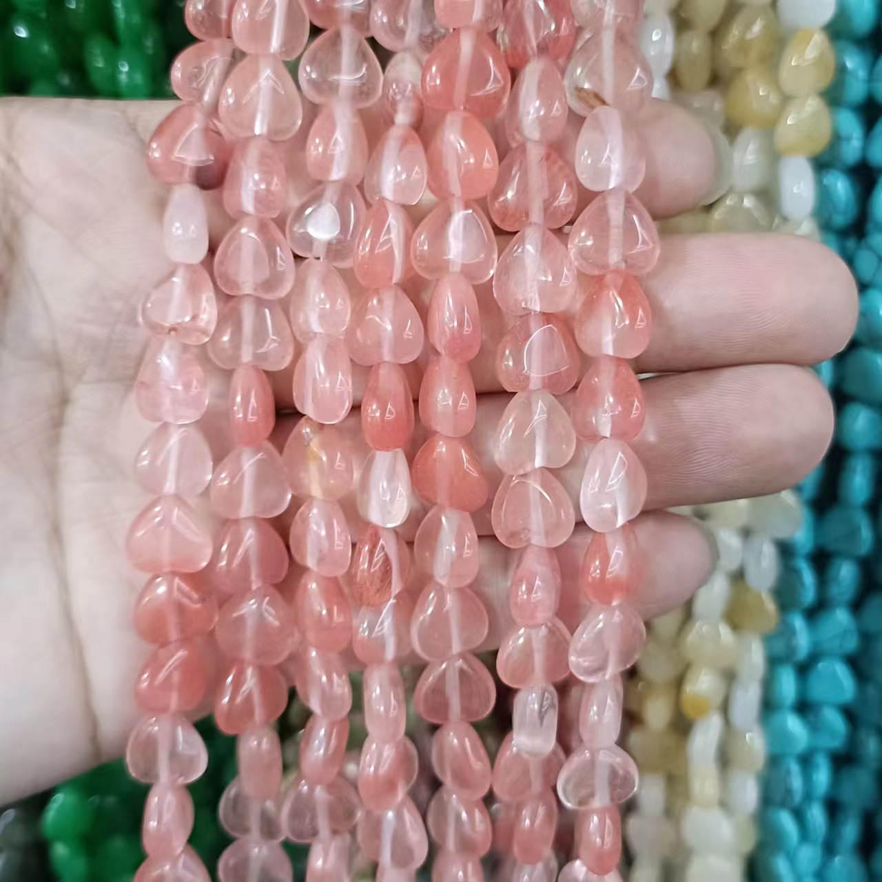 Watermelon red 10mm (about 40 pieces)
