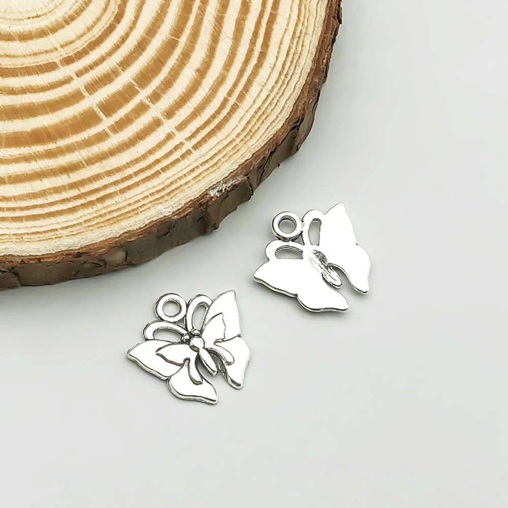 6:1 antique silver butterfly 16*16mm-0.8g-10046