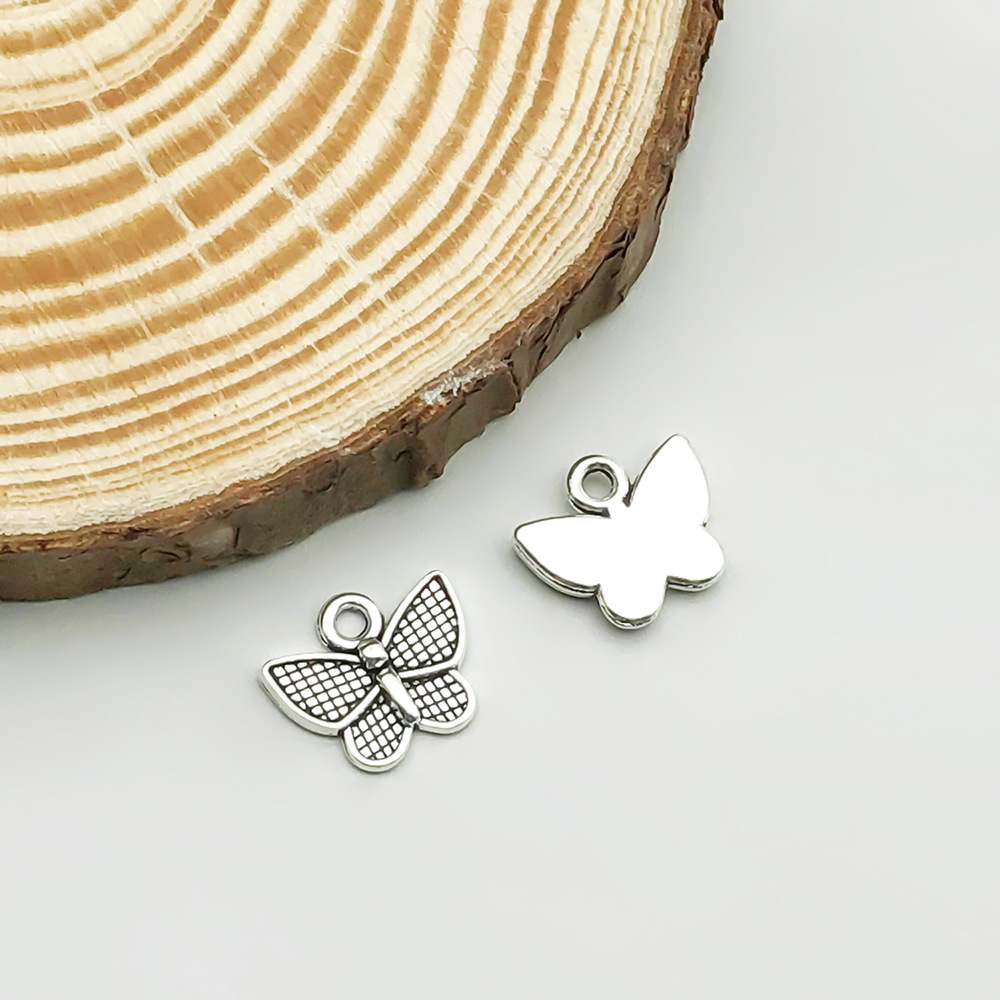 9:1 antique silver butterfly 13*11mm-0.6g-17316