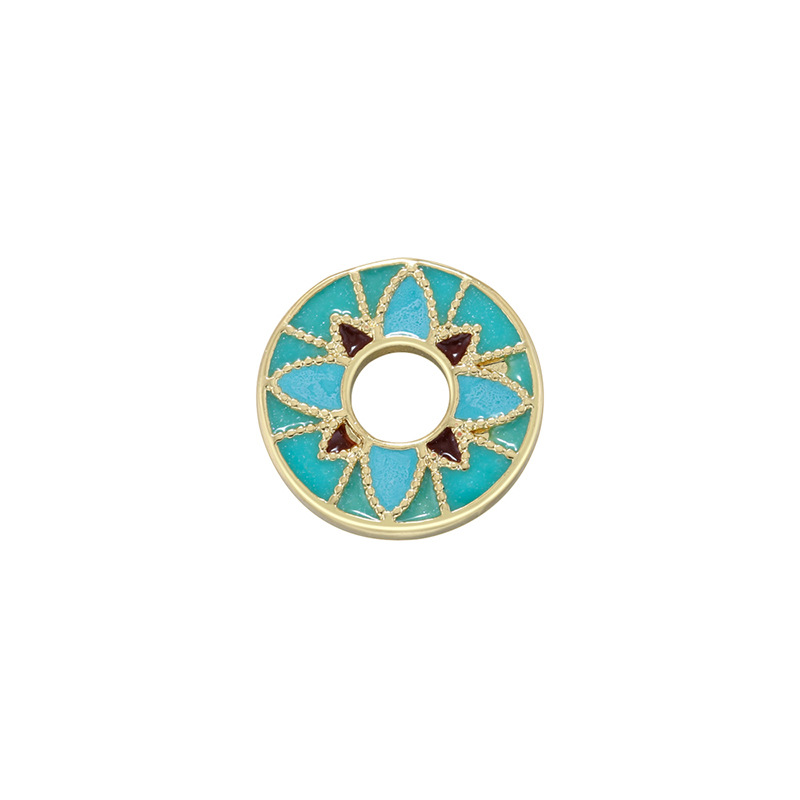 2:Vz468 sky blue round petal beads