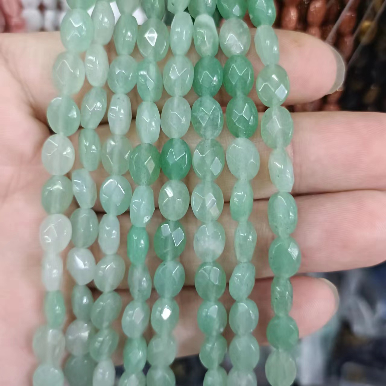Green Aventurine 10 * 14mm (about 14 pieces)