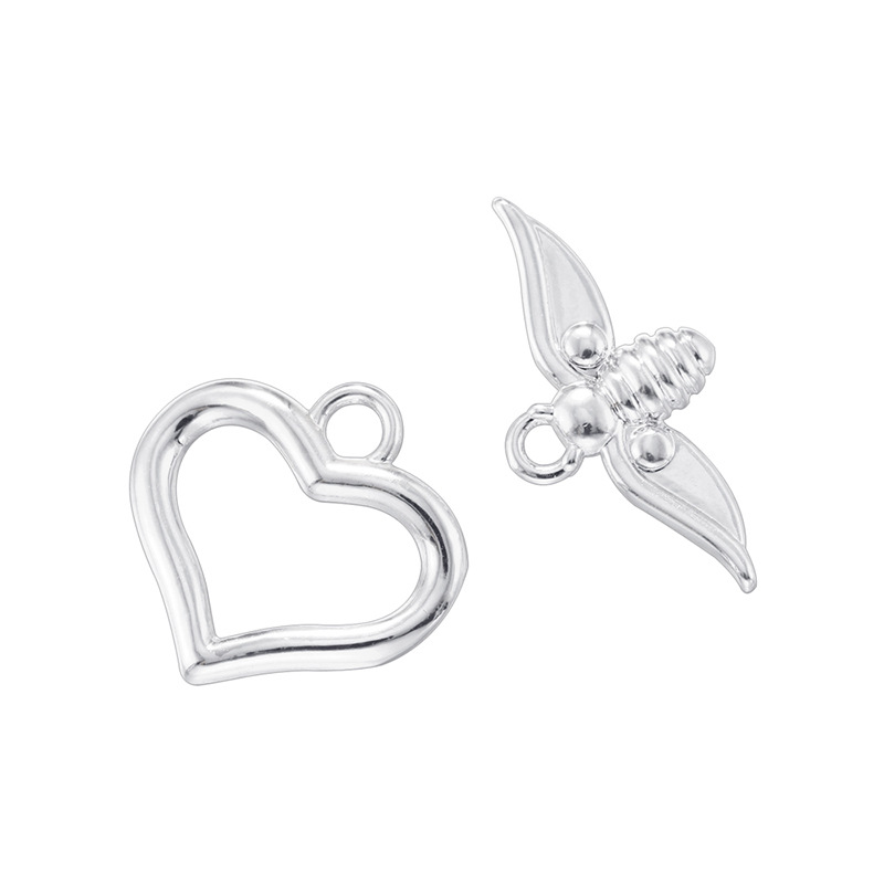 2:Vk277 white gold love ot buckle