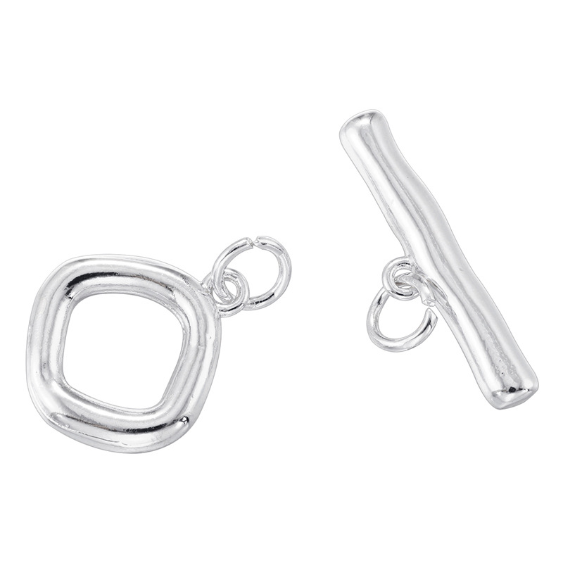 8:Vk280 white gold o-shaped ot buckle